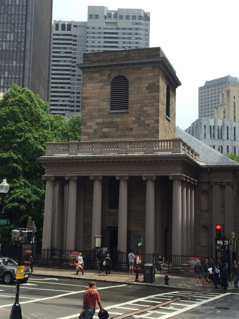 King’s Chapel, a primeira igreja Anglicana da cidade. 